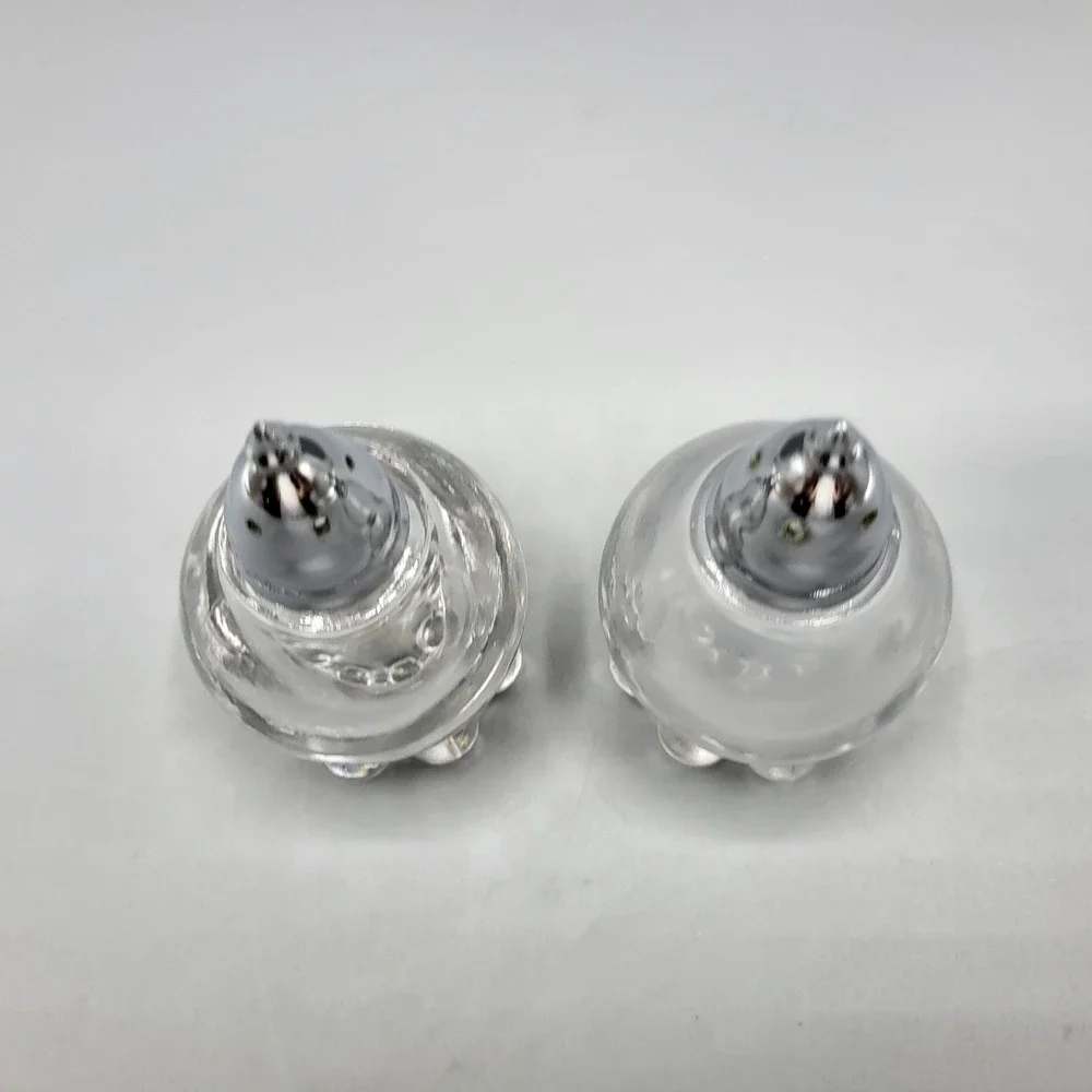 Vintage 1980s Imperial Glass Candlewick Anchor Salt & Pepper Shakers Art Deco